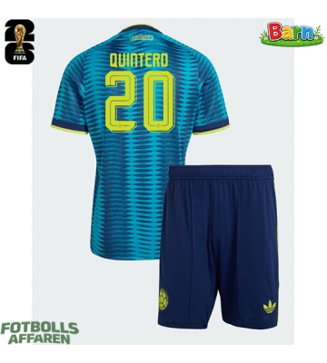 Colombia Juan Fernando Quintero #20 Bortaställ Barn VM 2026 Kortärmad (+ Korta byxor)